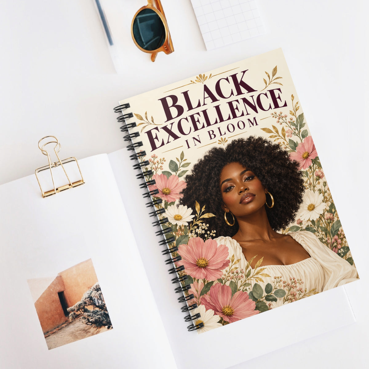 Black Excellence in Bloom Spiral Notebook