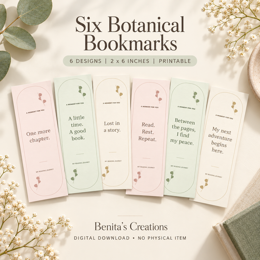 My Reading Journey Botanical Bookmark Set