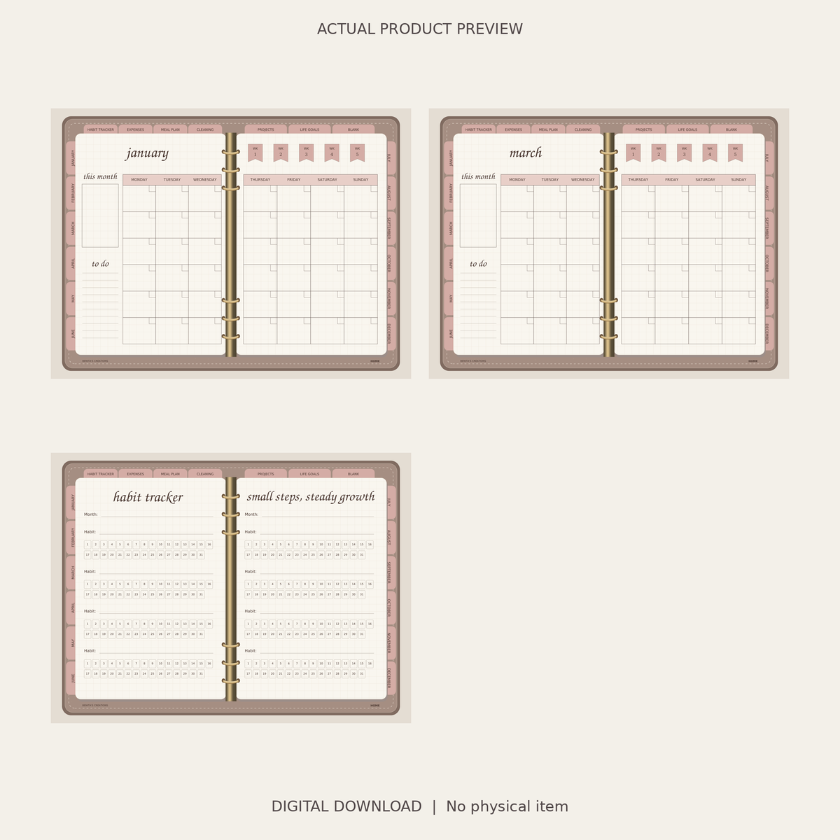 Everyday Possibilities Undated Digital Planner