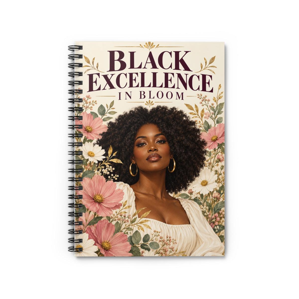 Black Excellence in Bloom Spiral Notebook