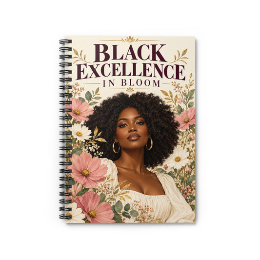 Black Excellence in Bloom Spiral Notebook