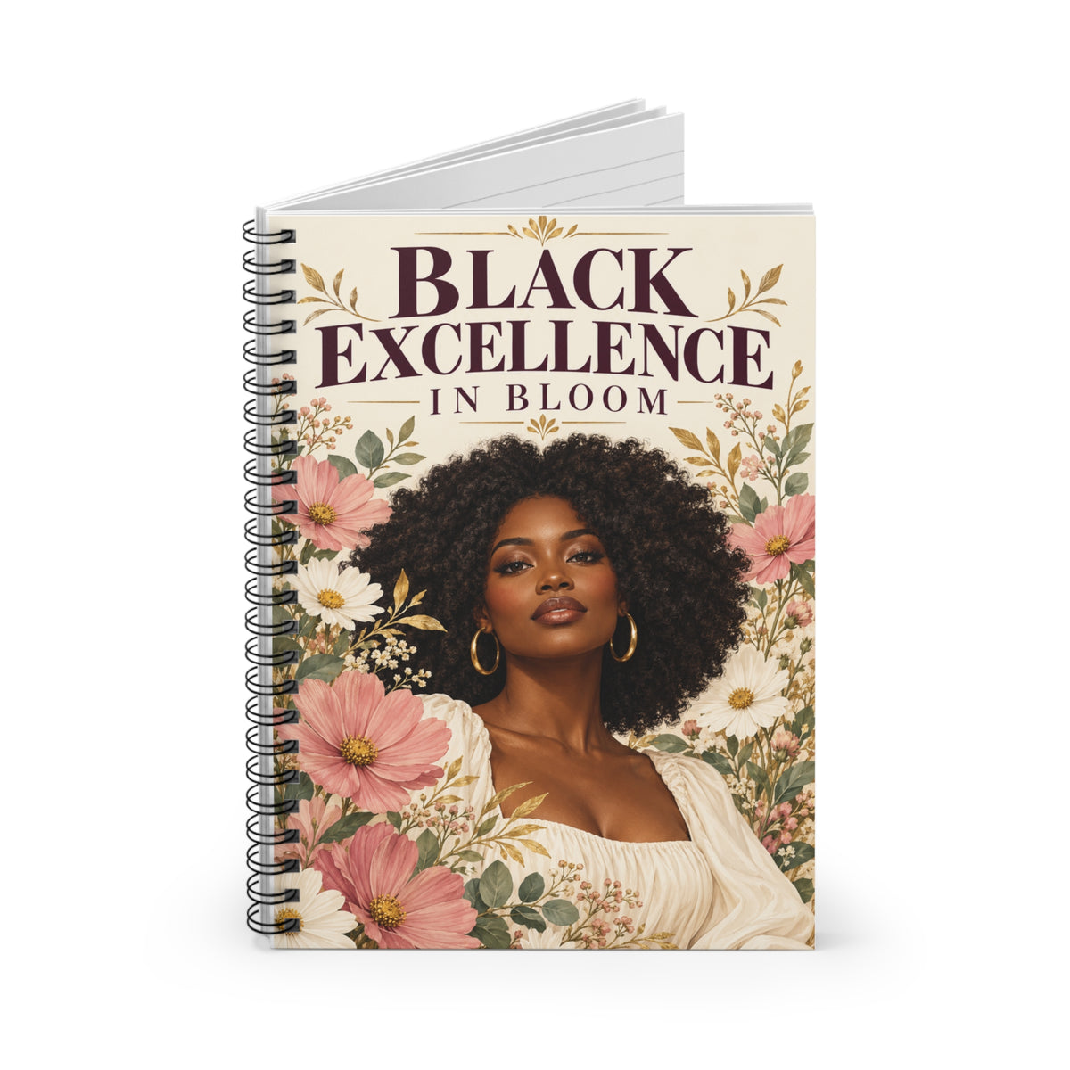 Black Excellence in Bloom Spiral Notebook