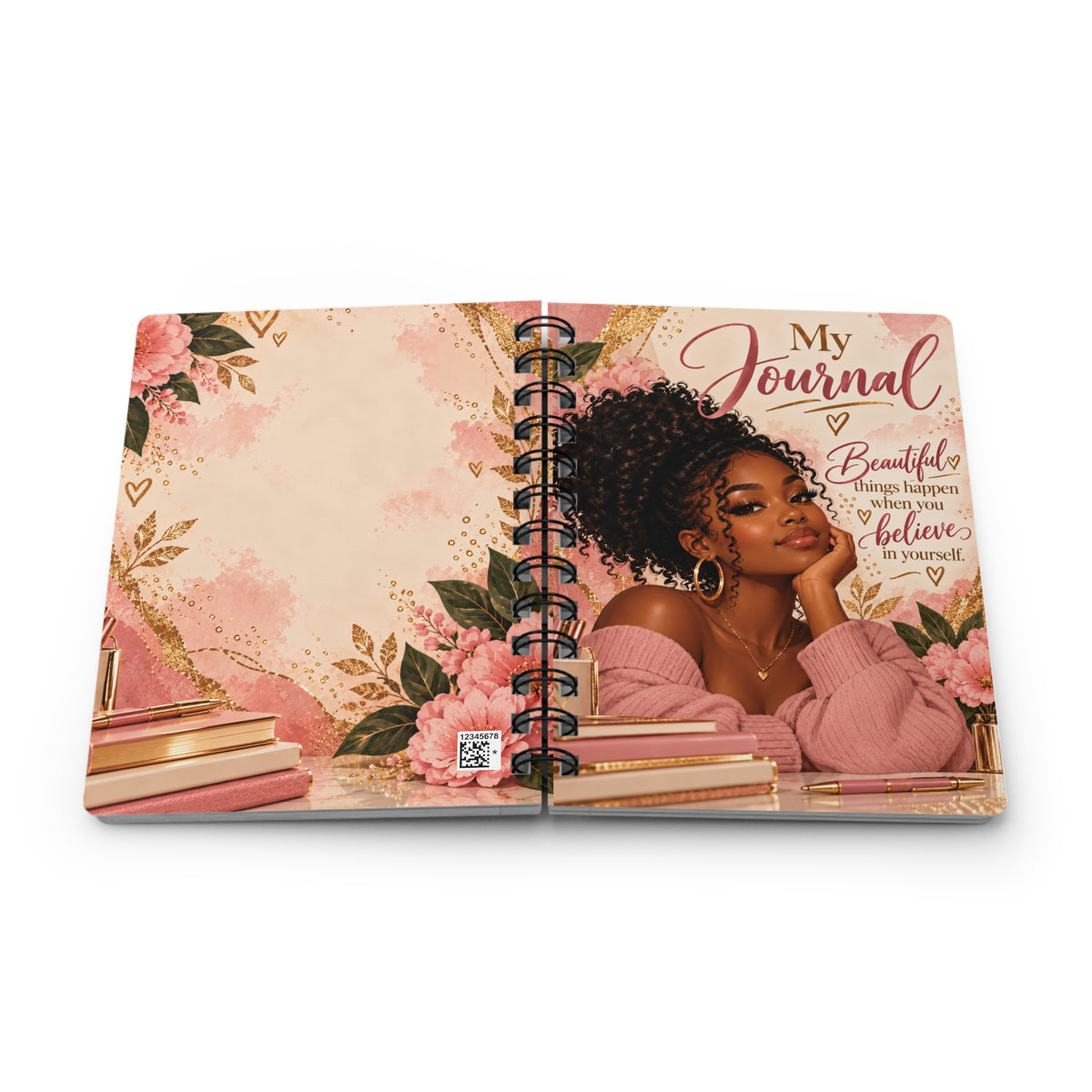 Beautiful Things Happen When You Believe Spiral Bound Journal