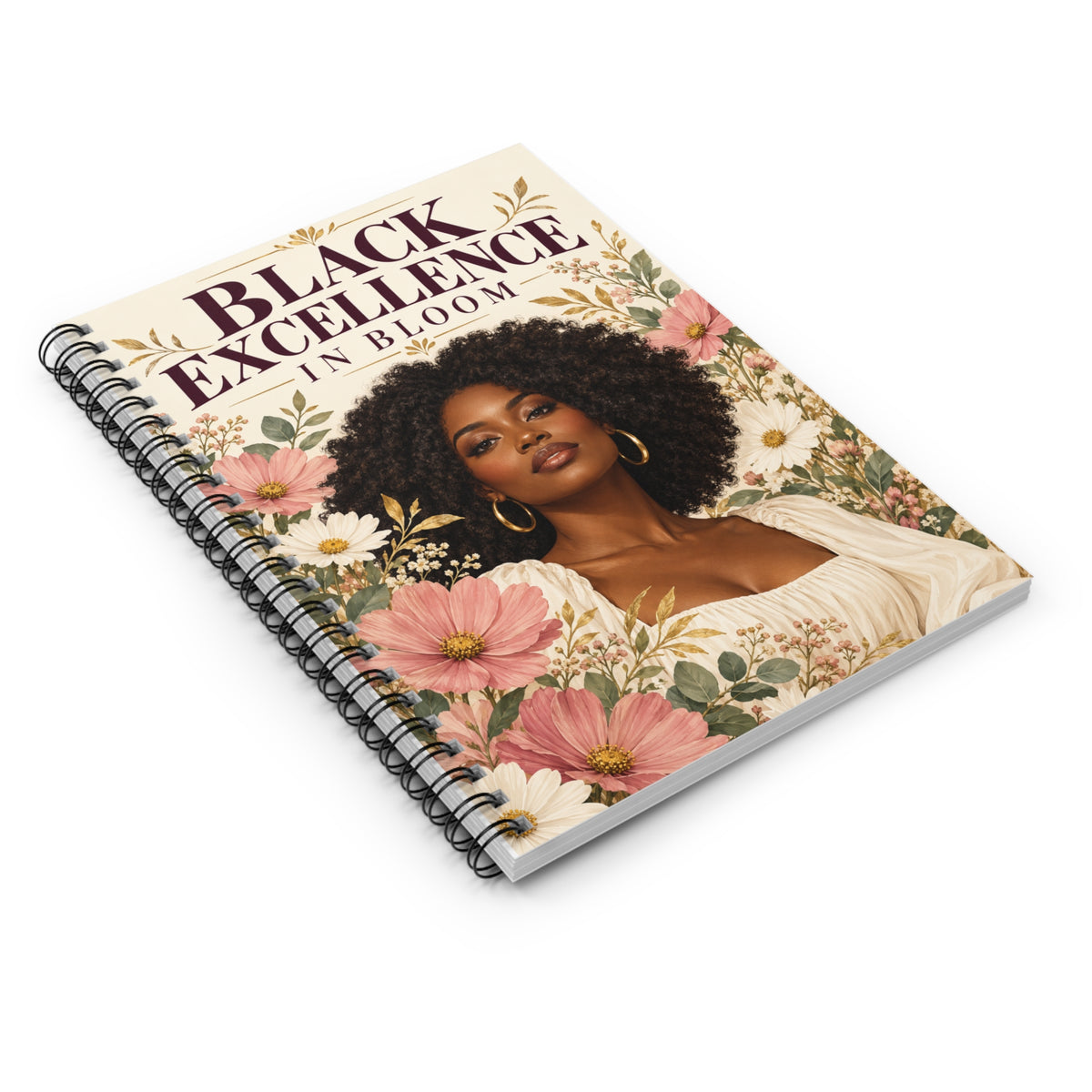 Black Excellence in Bloom Spiral Notebook