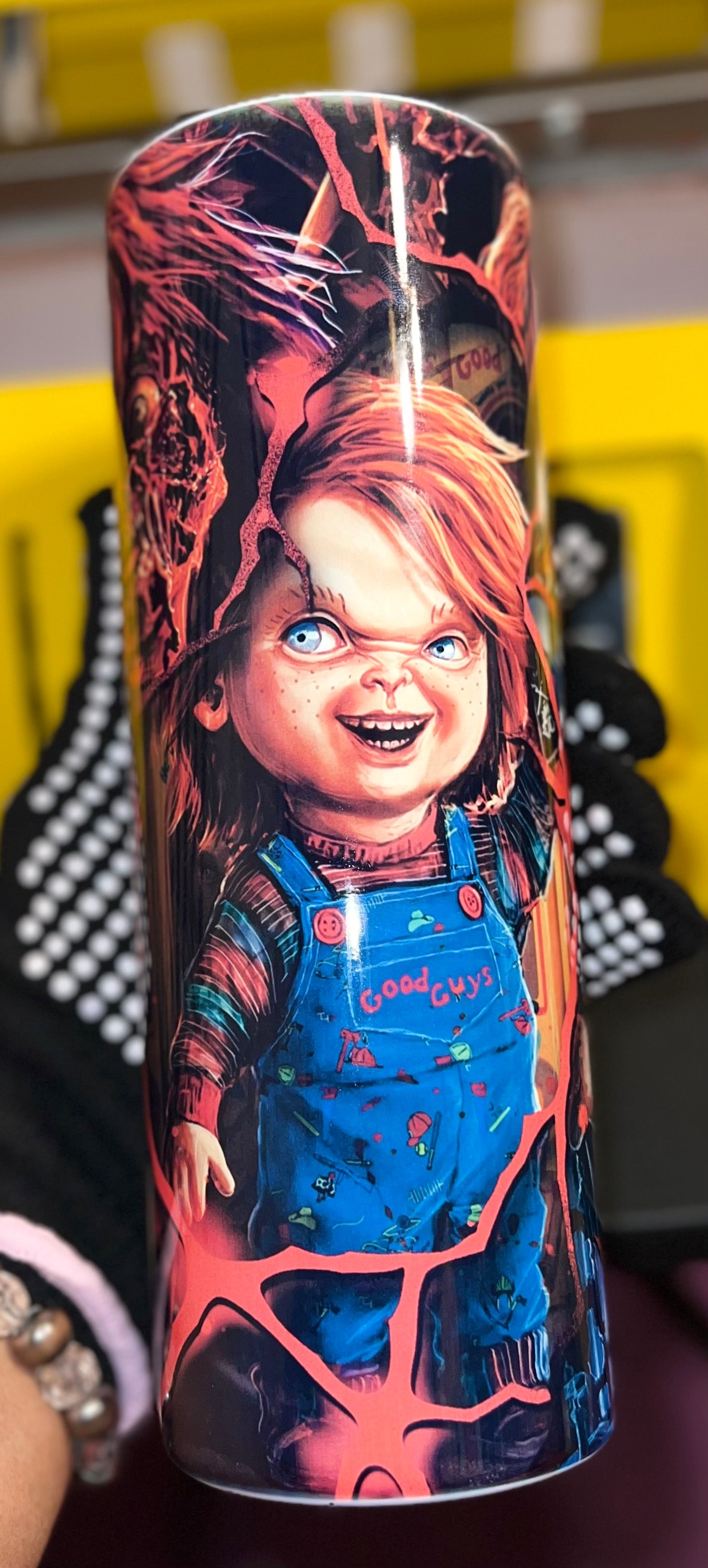 Vaso de sublimación Chucky de 20 oz RTS